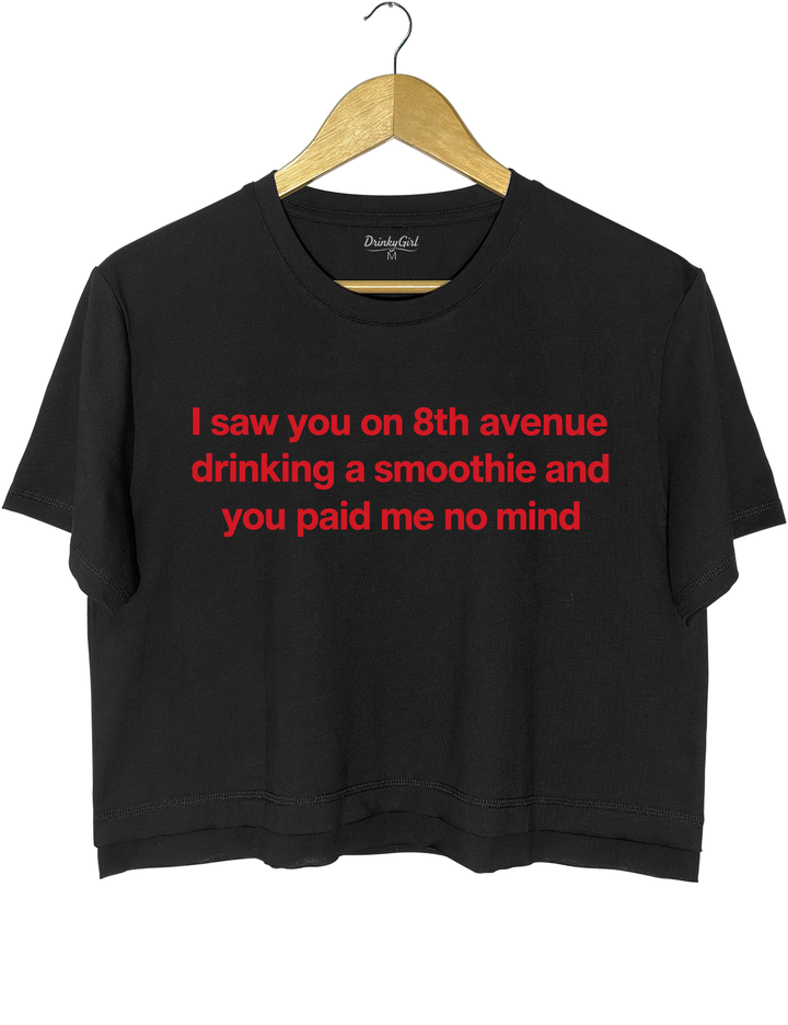 Dancing With The Stars Connor Wood 8th Avenue Smoothie Crop Top - Black