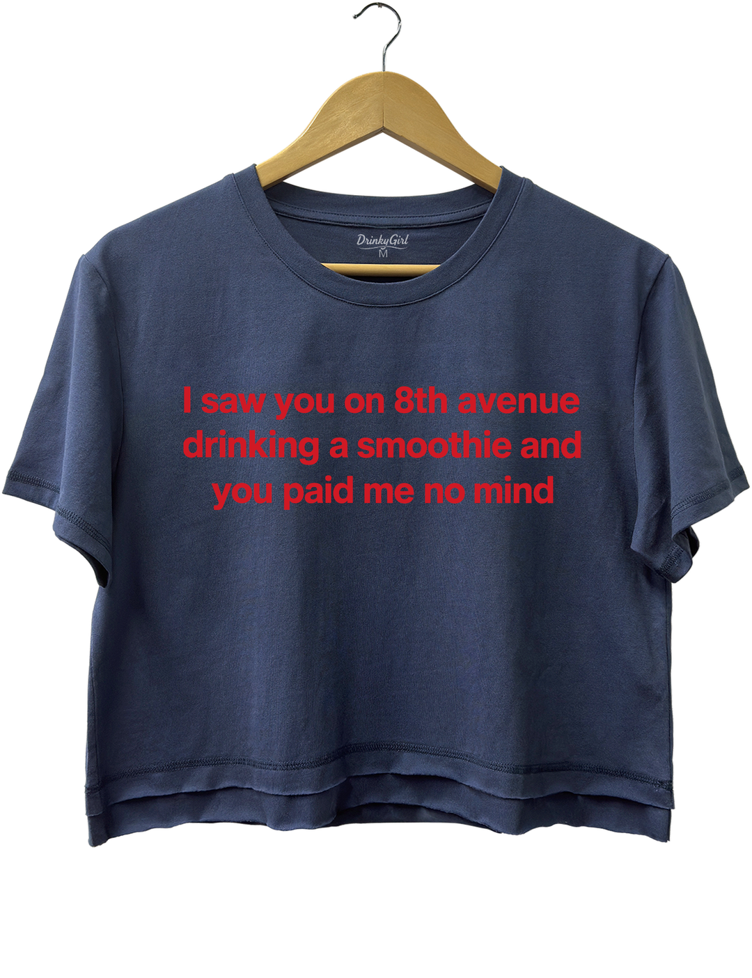 Dancing With The Stars Connor Wood 8th Avenue Smoothie Crop Top - Navy Blue