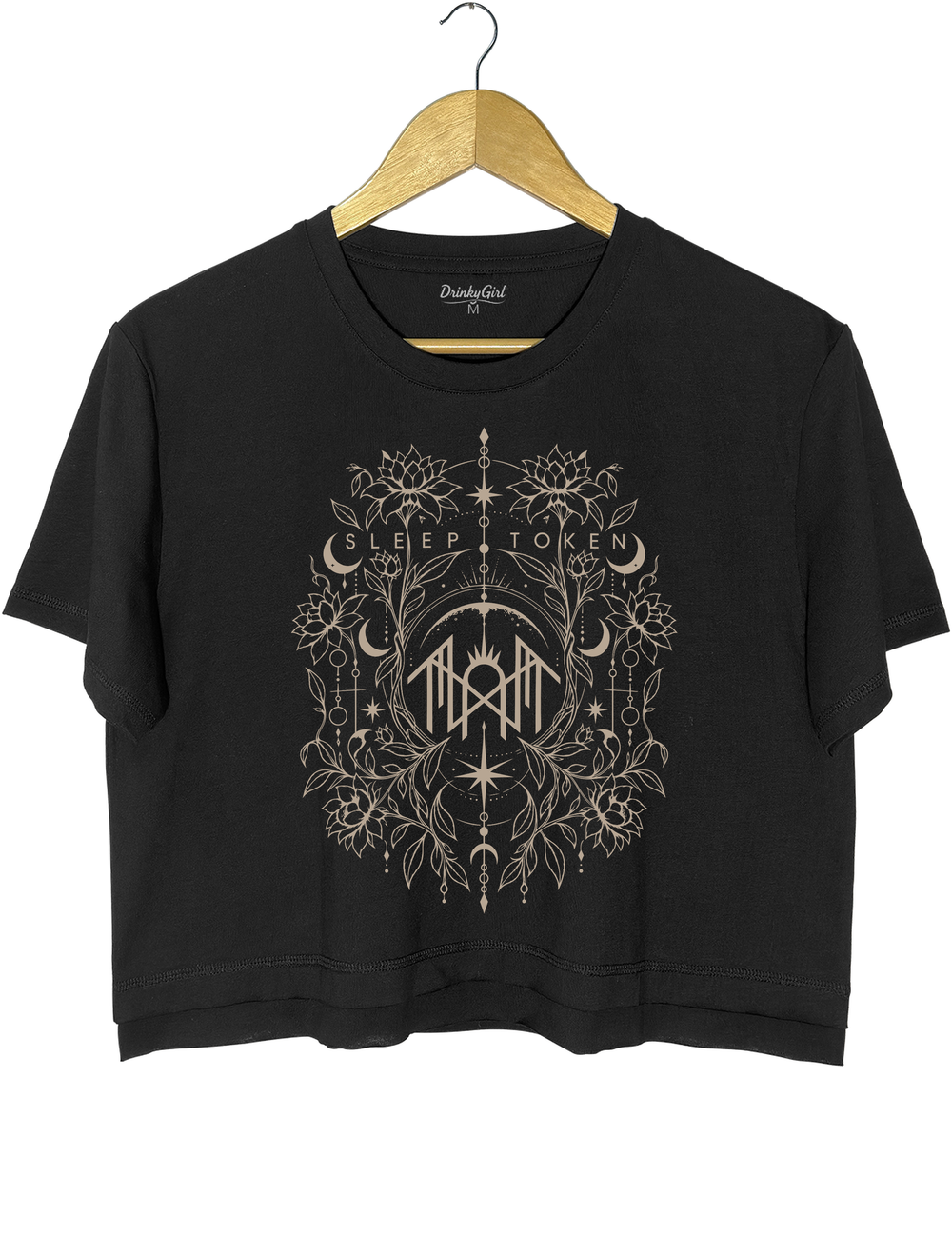 Sleep Token Crop Top - Black