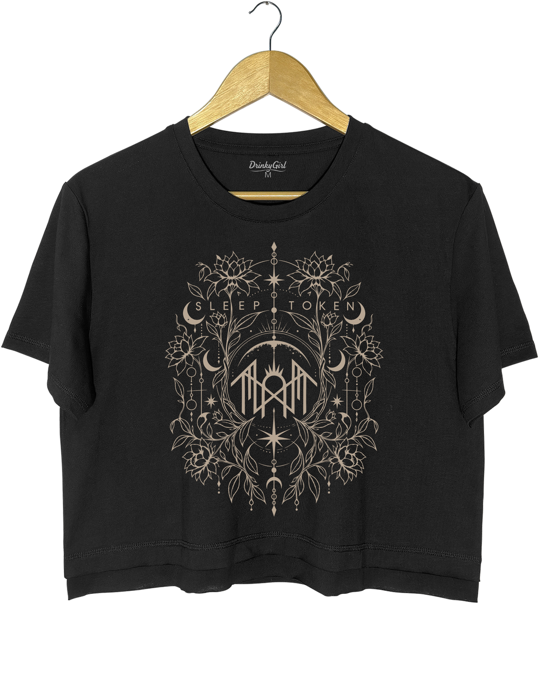 Sleep Token Crop Top - Black