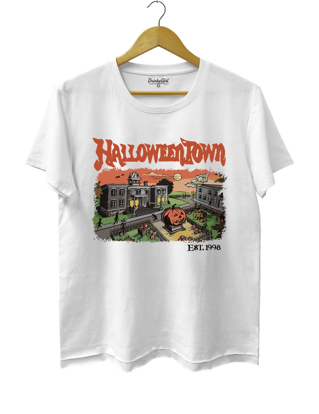 Halloween Town Est 1998 Tee - White
