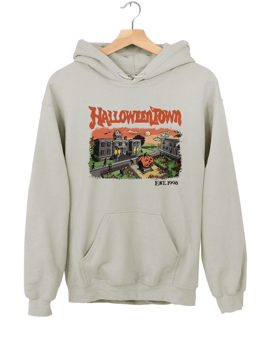 Halloween Town Est 1998 Hoodie - Gray