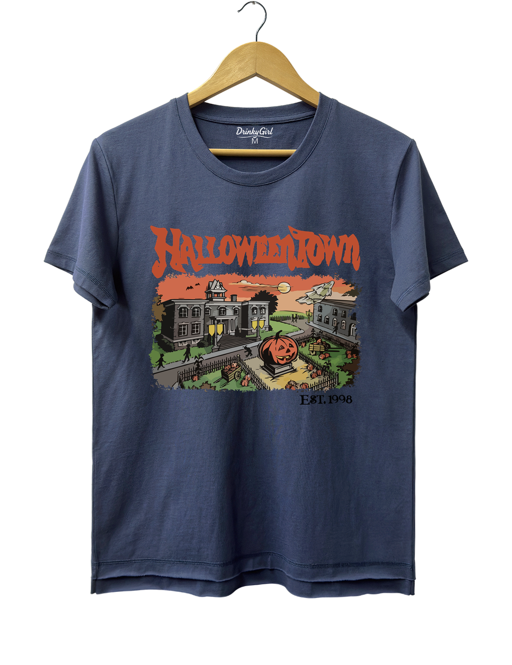 Halloween Town Est 1998 Tee - Navy Blue