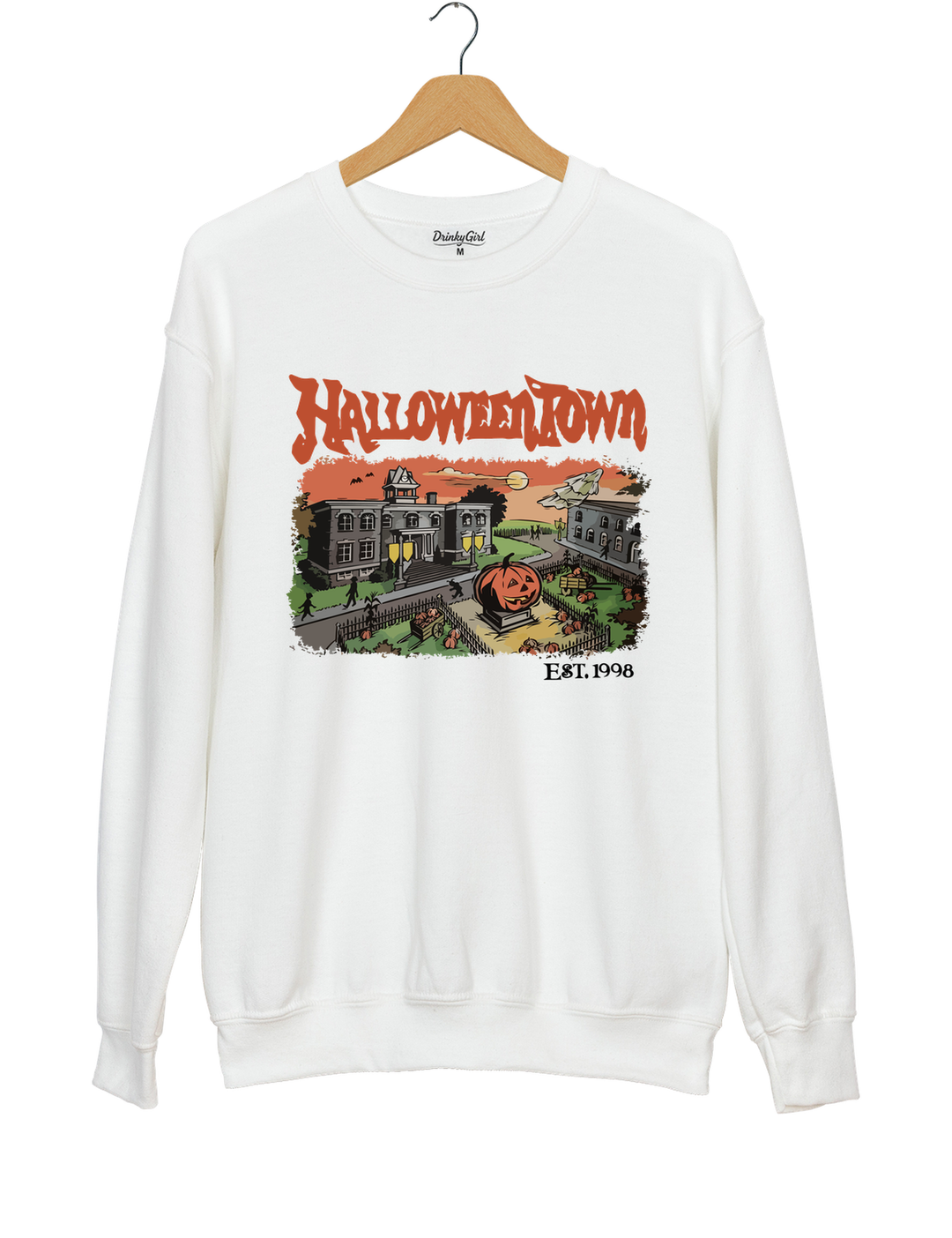 Halloween Town Est 1998 Sweatshirt - White