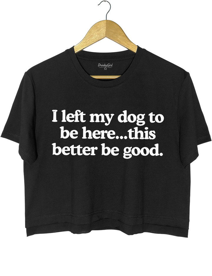 I Left My Dog To Be Here This Better Be Good Tee