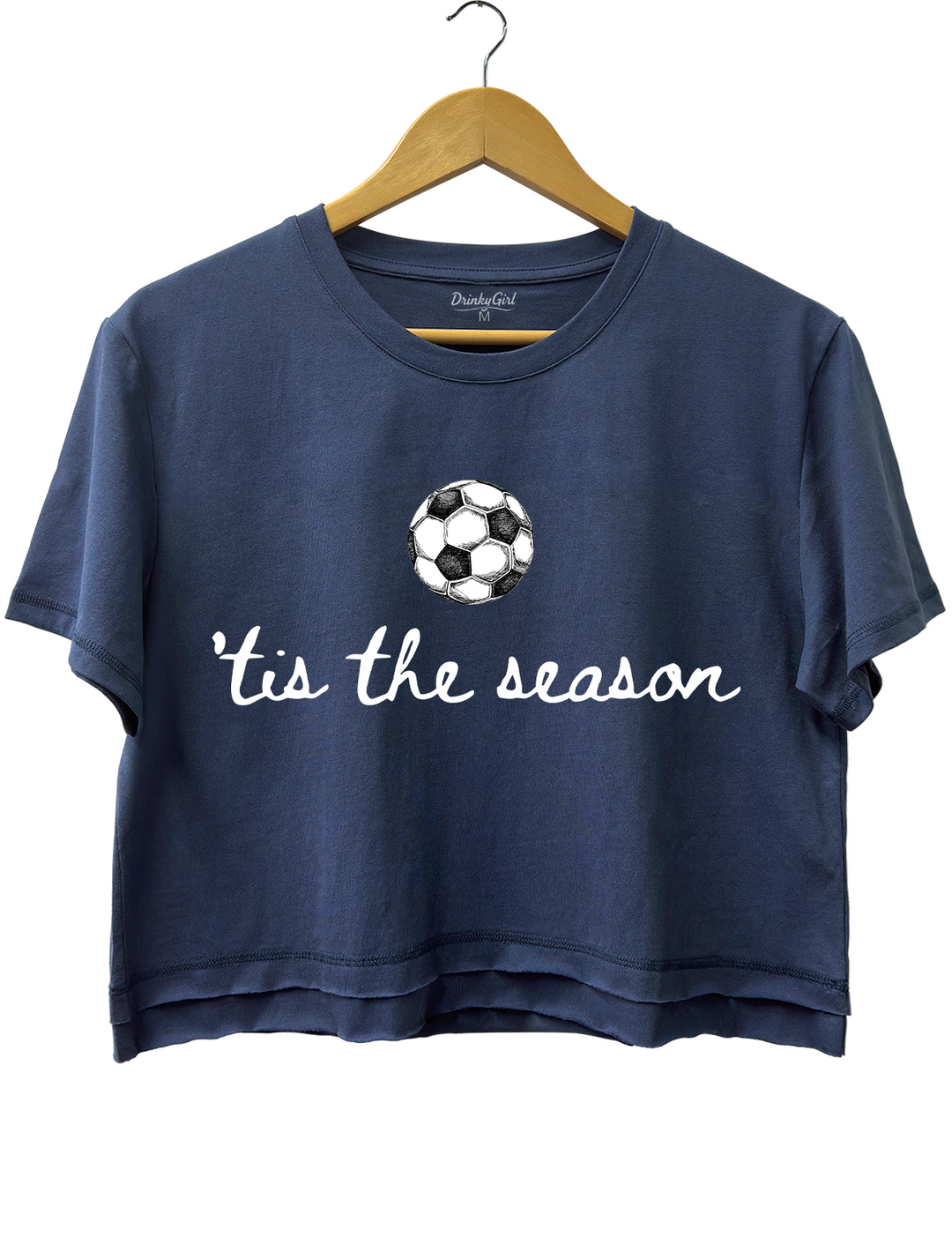 Tis The Season Soccer Ball Crop Top