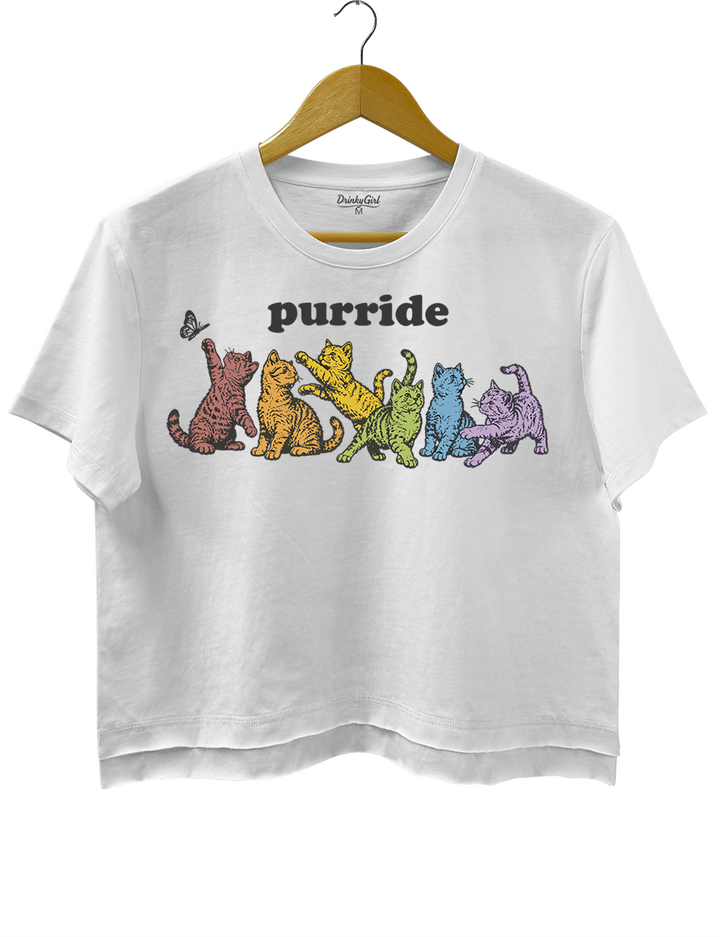 LGBTQ Cat Crop Top