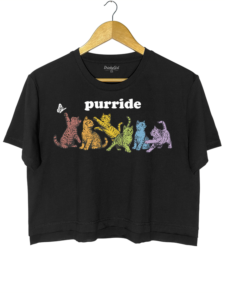 LGBTQ Cat Crop Top