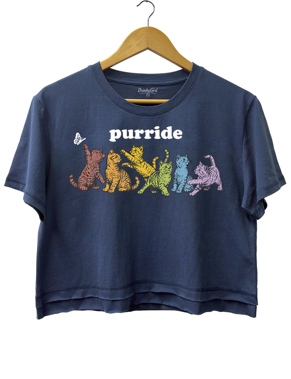 LGBTQ Cat Crop Top