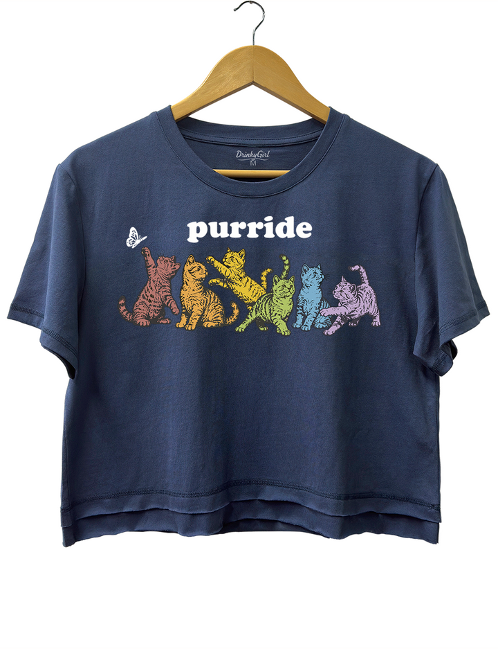 LGBTQ Cat Crop Top