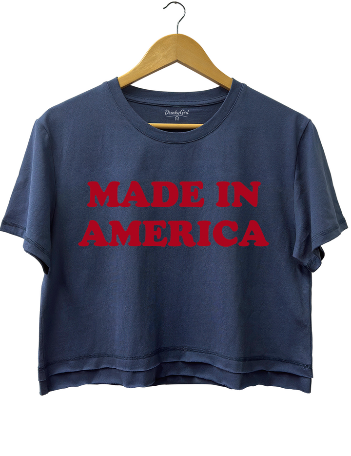 Made In America Crop Top