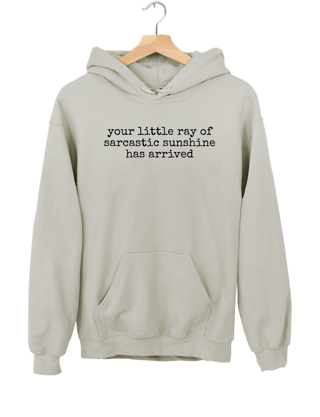 Your Little Ray of Sarcastic Sunshine Has Arrived Hoodie - Gray