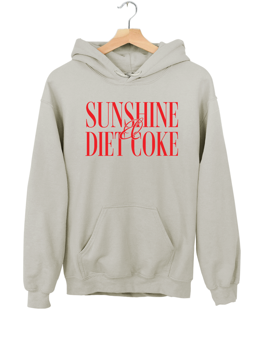 Sunshine And Diet Coke Hoodie - Gray