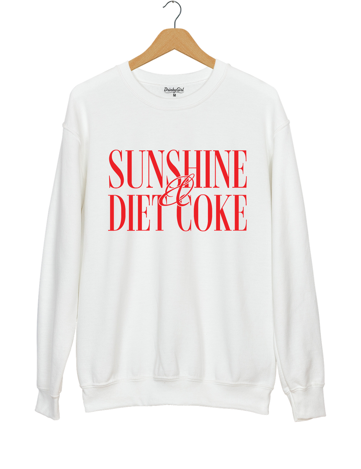 Sunshine And Diet Coke Sweatshirt - White