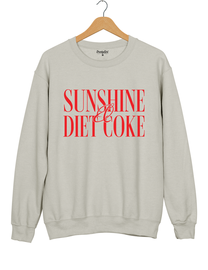 Sunshine And Diet Coke Sweatshirt - Gray