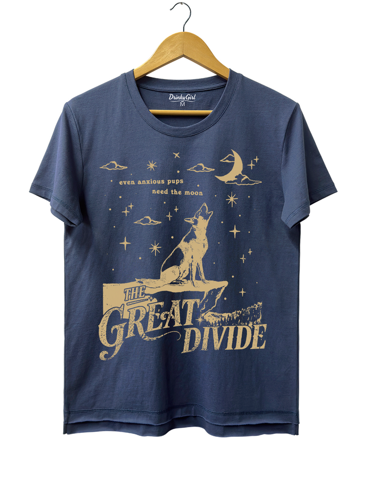 Even Anxious Pups Need The Moon The Great Divide  Tee