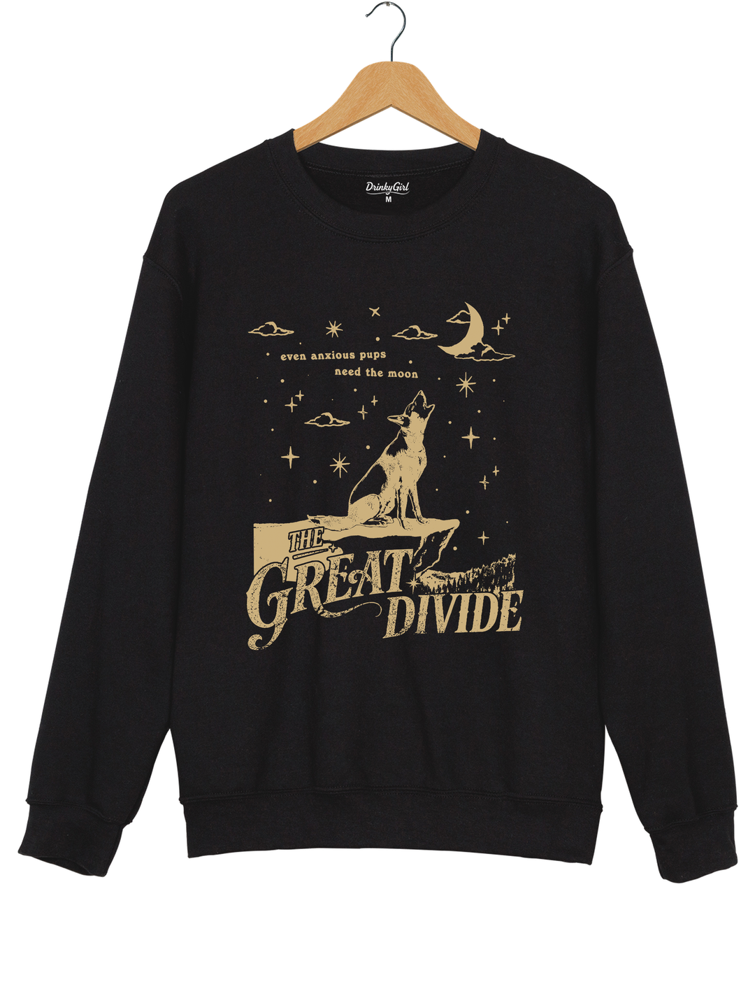 Even Anxious Pups Need The Moon The Great Divide Sweatshirt