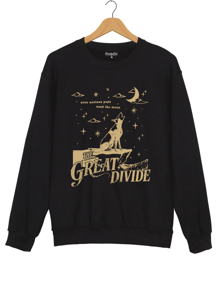 Even Anxious Pups Need The Moon The Great Divide Sweatshirt