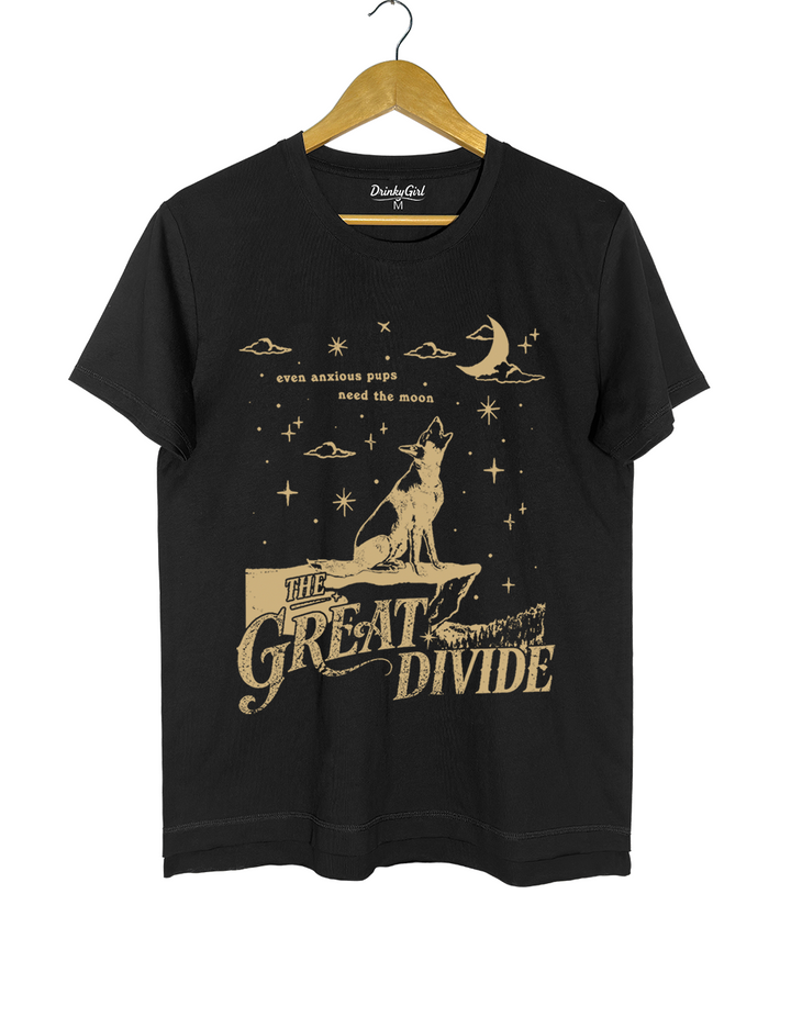 Even Anxious Pups Need The Moon The Great Divide Tee