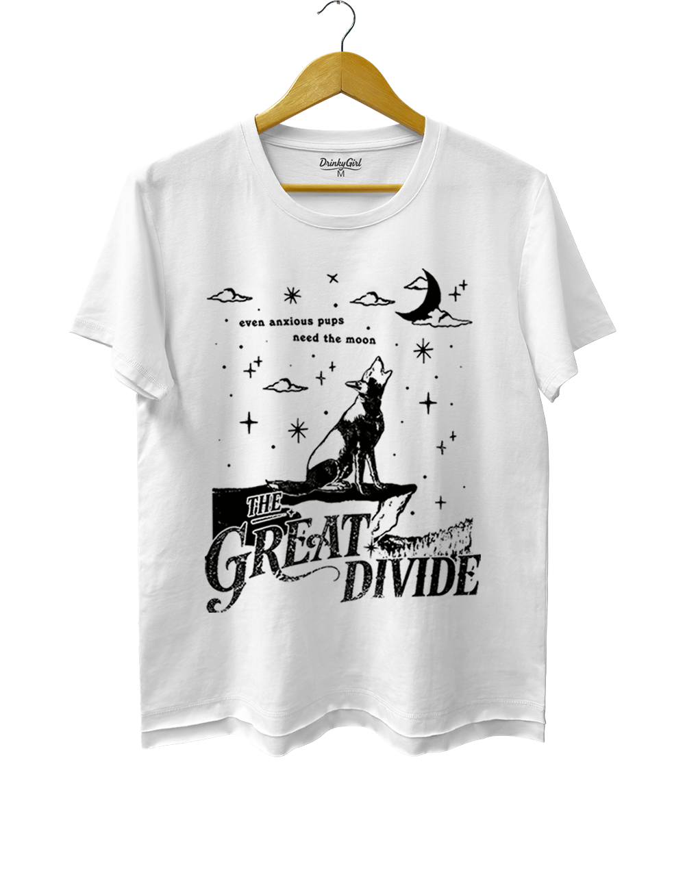 Even Anxious Pups Need The Moon The Great Divide Tee