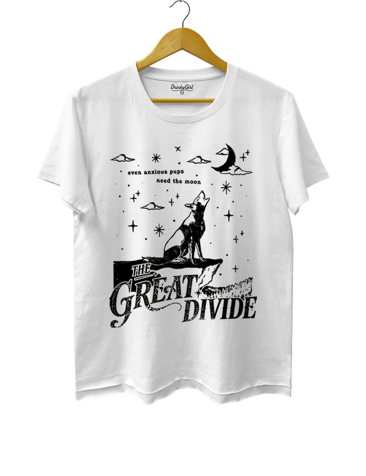 Even Anxious Pups Need The Moon The Great Divide Tee