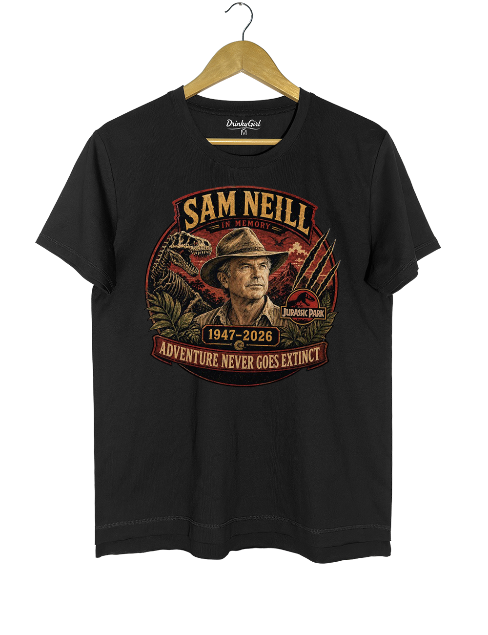Sam Neill Adventure Never Goes Extinct Crop Top