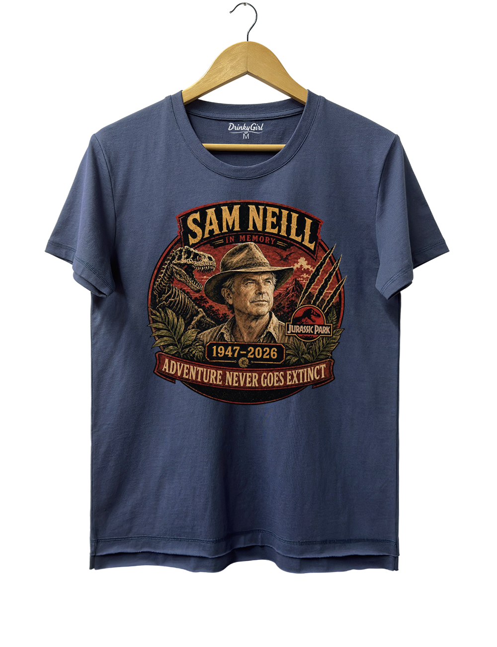 Sam Neill Adventure Never Goes Extinct Crop Top