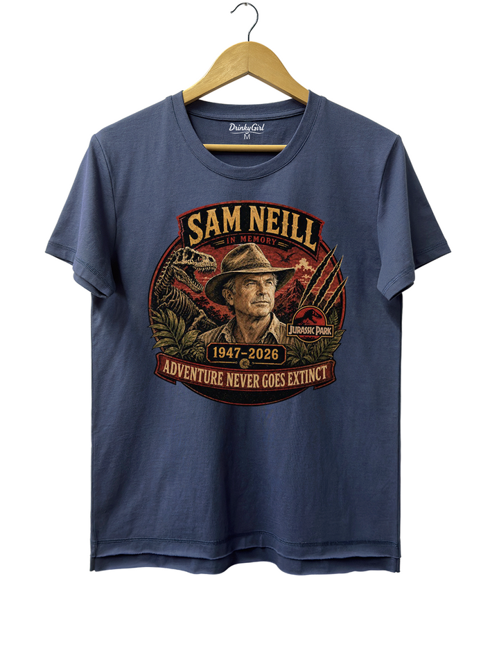 Sam Neill Adventure Never Goes Extinct Crop Top