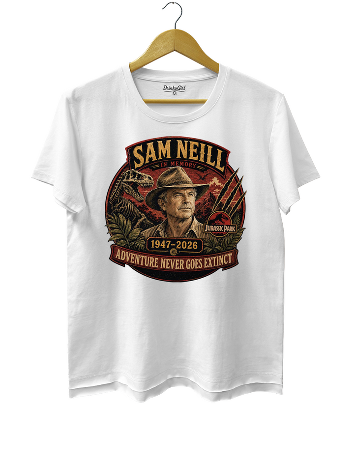 Sam Neill Adventure Never Goes Extinct Crop Top