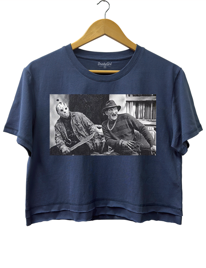 Freddy Krueger Jason Voorhees Crop Top