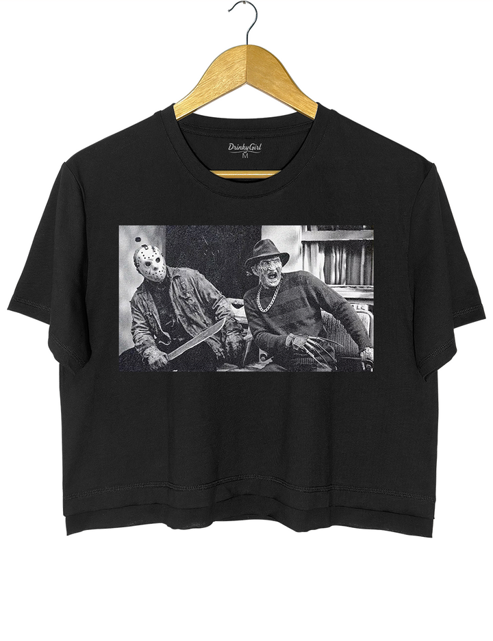 Freddy Krueger Jason Voorhees Crop Top