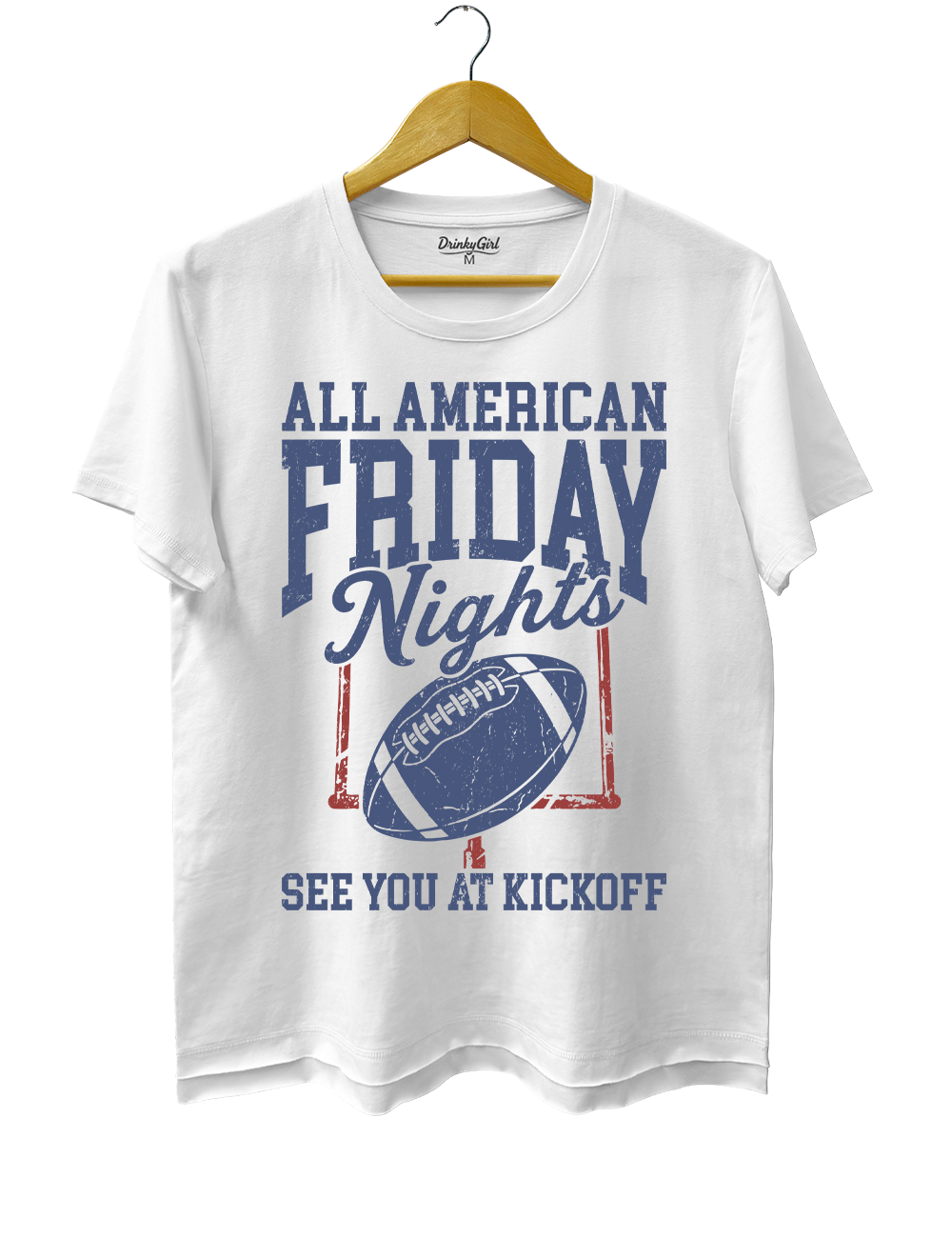 All American Friday Nights See You At Kickoff Crop Top