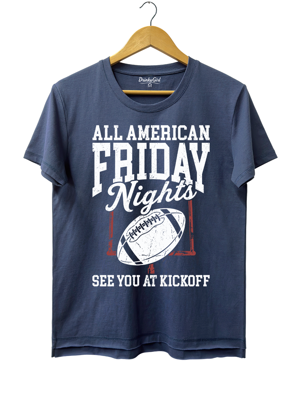 All American Friday Nights See You At Kickoff Crop Top
