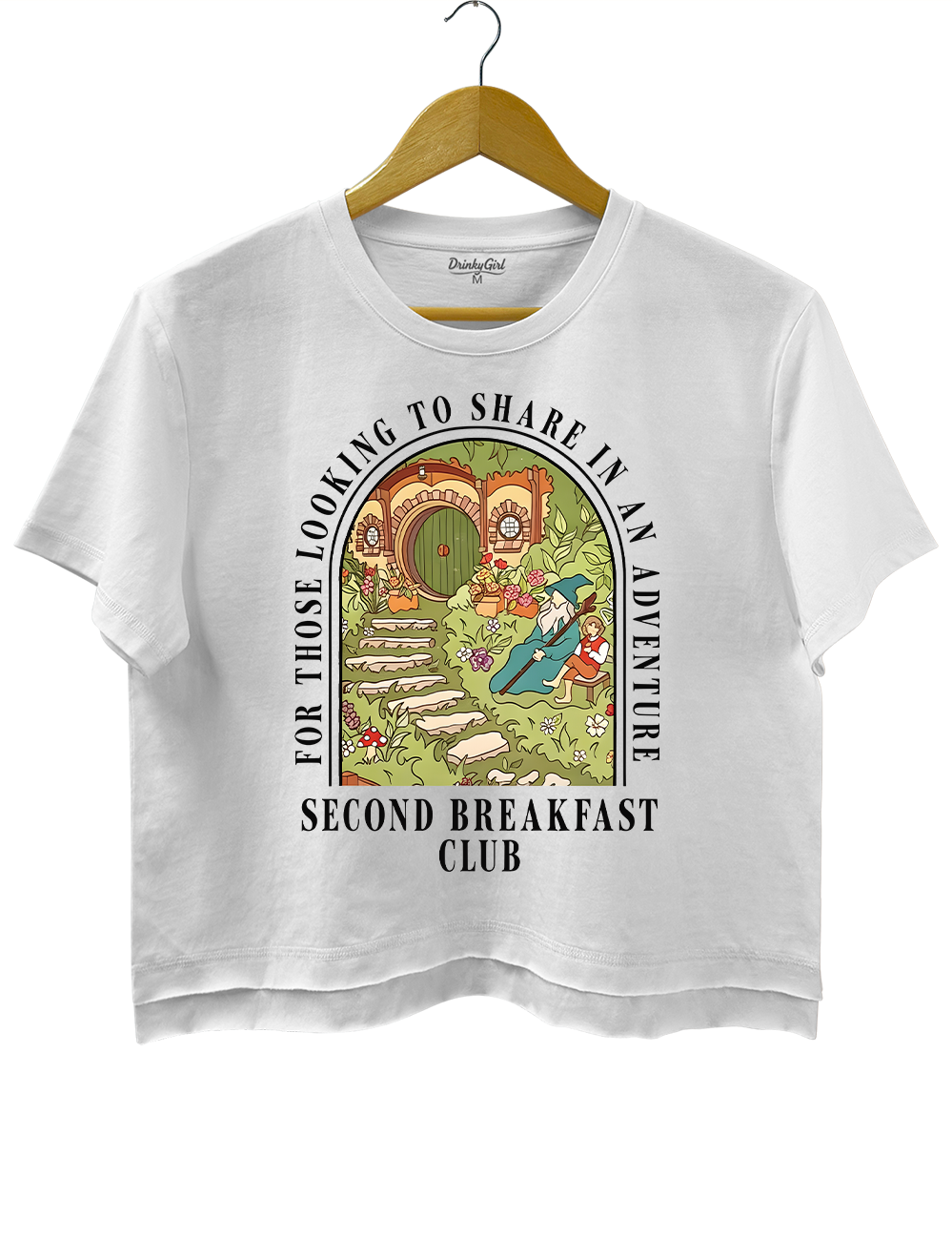Second Breakfast Club Adventure Bookish Fantasy Crop Top