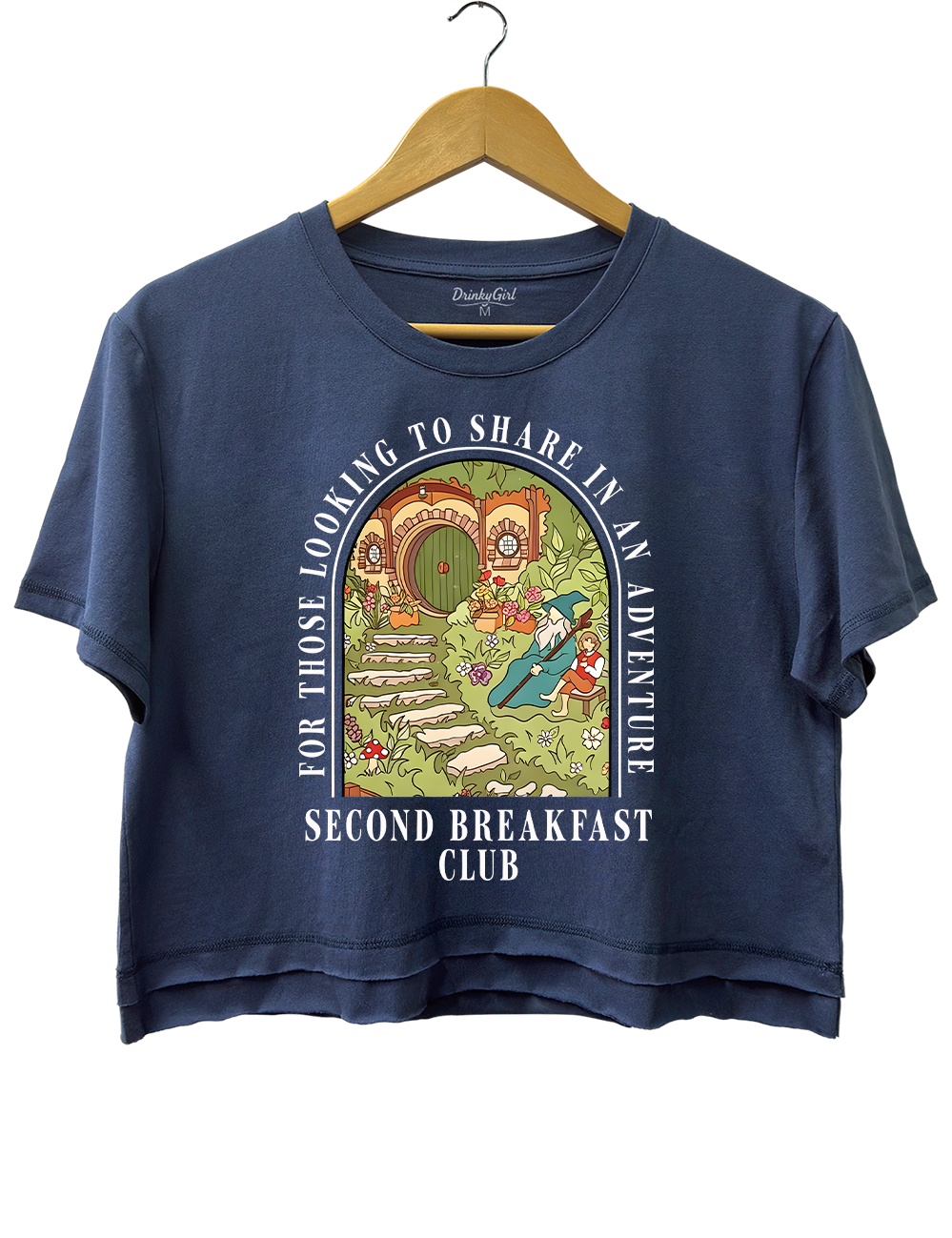 Second Breakfast Club Adventure Bookish Fantasy Crop Top
