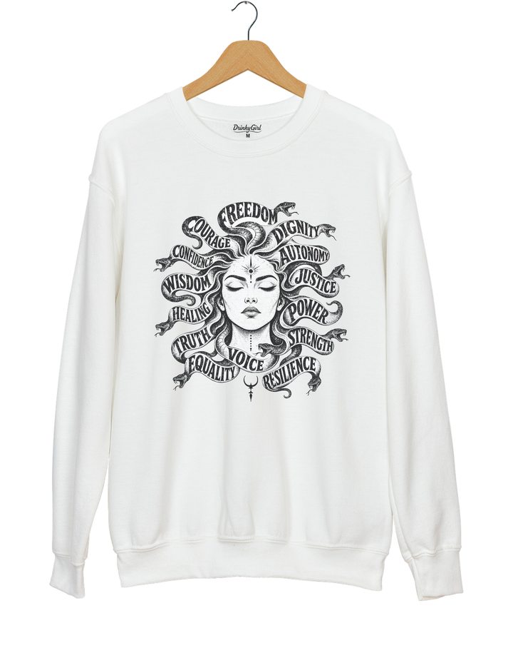 Medusa Mythical Sweatshirt - White