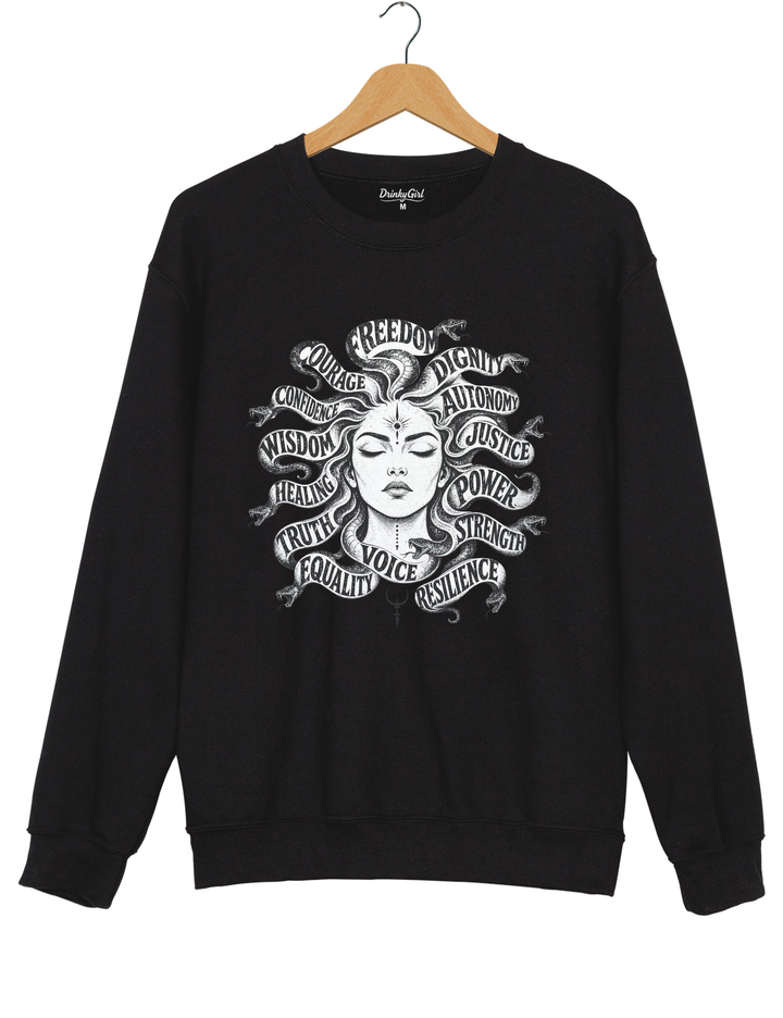 Medusa Mythical Sweatshirt - Black