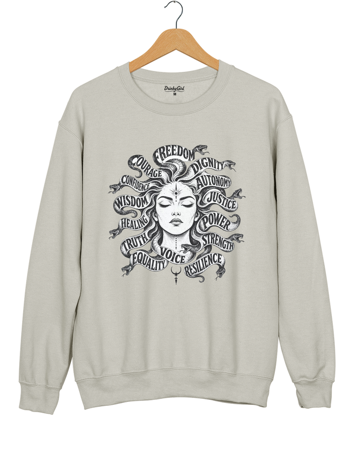 Medusa Mythical Sweatshirt - Gray