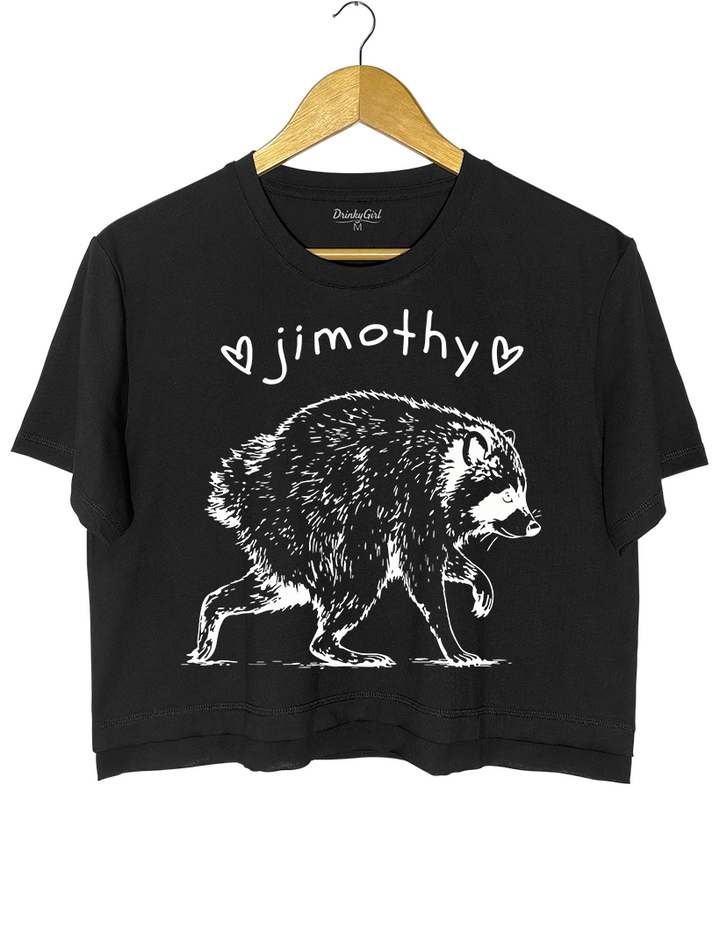 Short Spine Raccoon Jimothy Crop Top