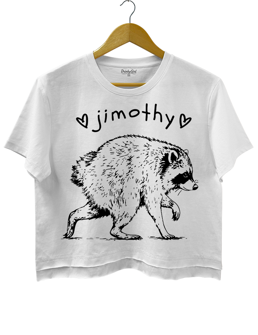 Short Spine Raccoon Jimothy Crop Top