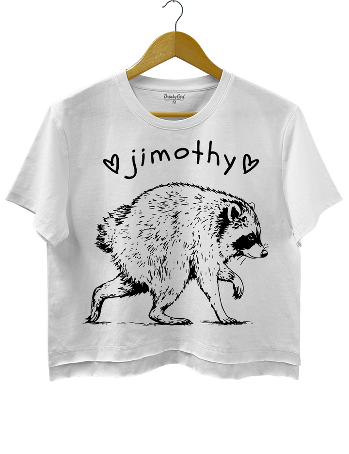 Short Spine Raccoon Jimothy Crop Top