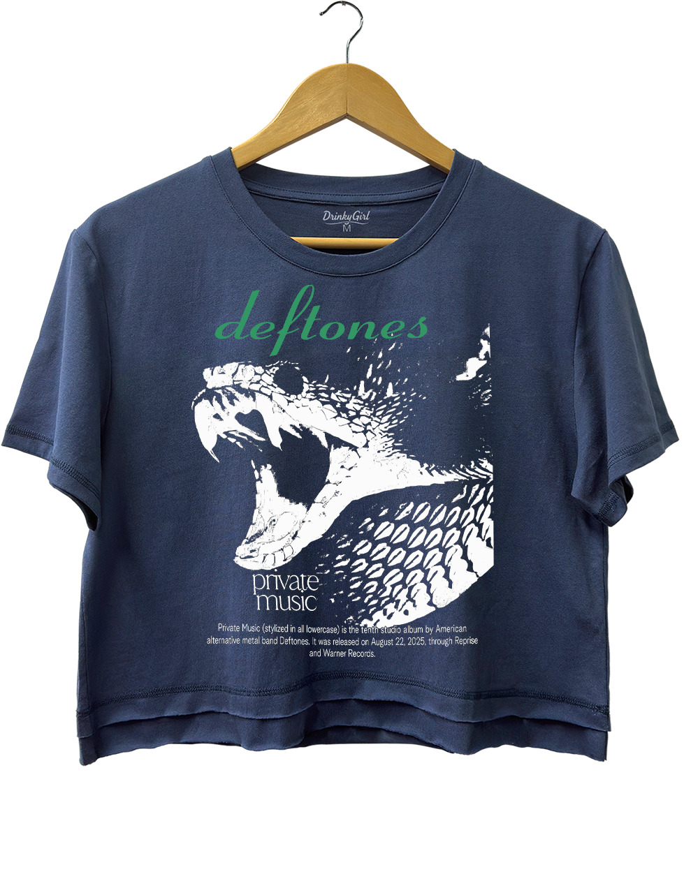 Deftones Snake Crop Top