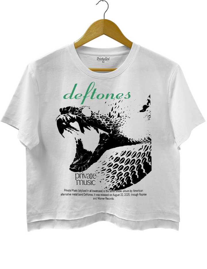Deftones Snake Crop Top