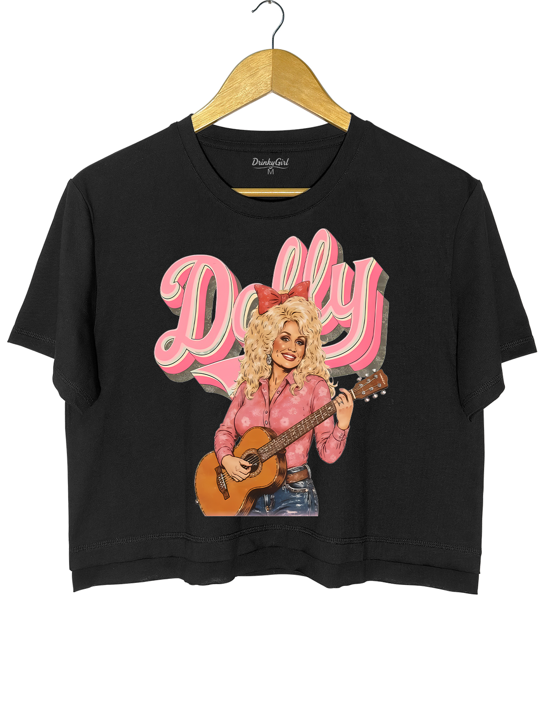 Country Music Queen Dolly Crop Top