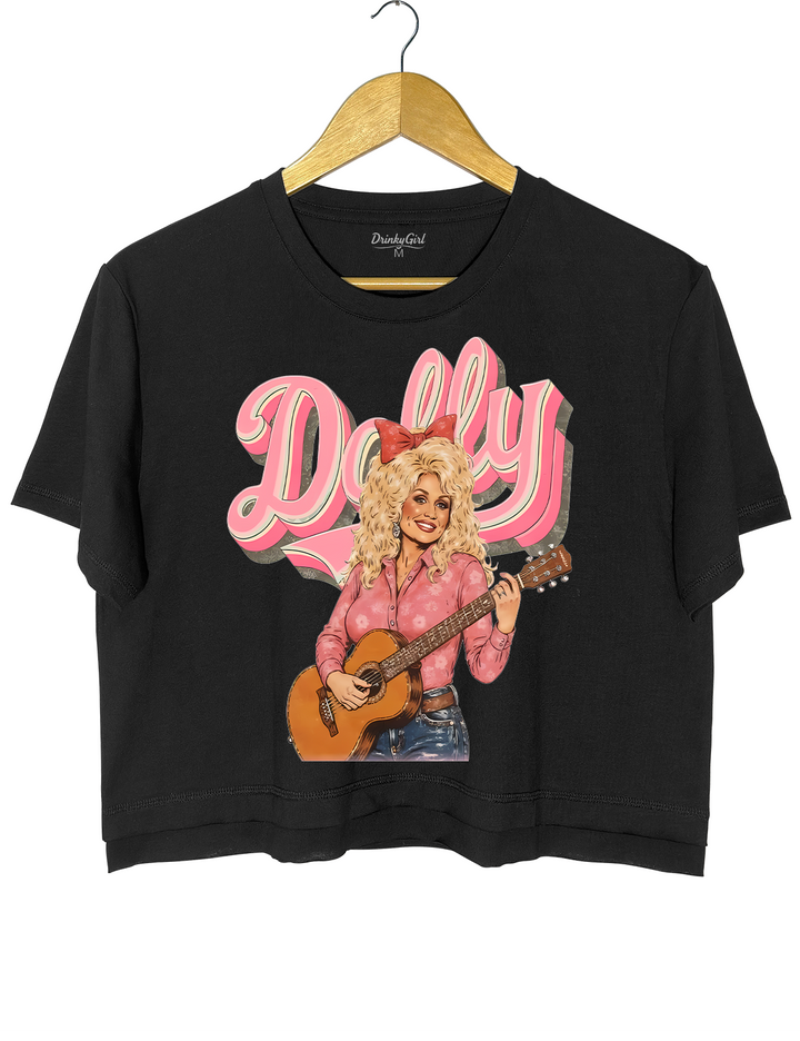 Country Music Queen Dolly Crop Top