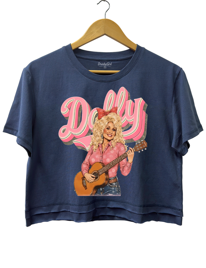 Country Music Queen Dolly Crop Top