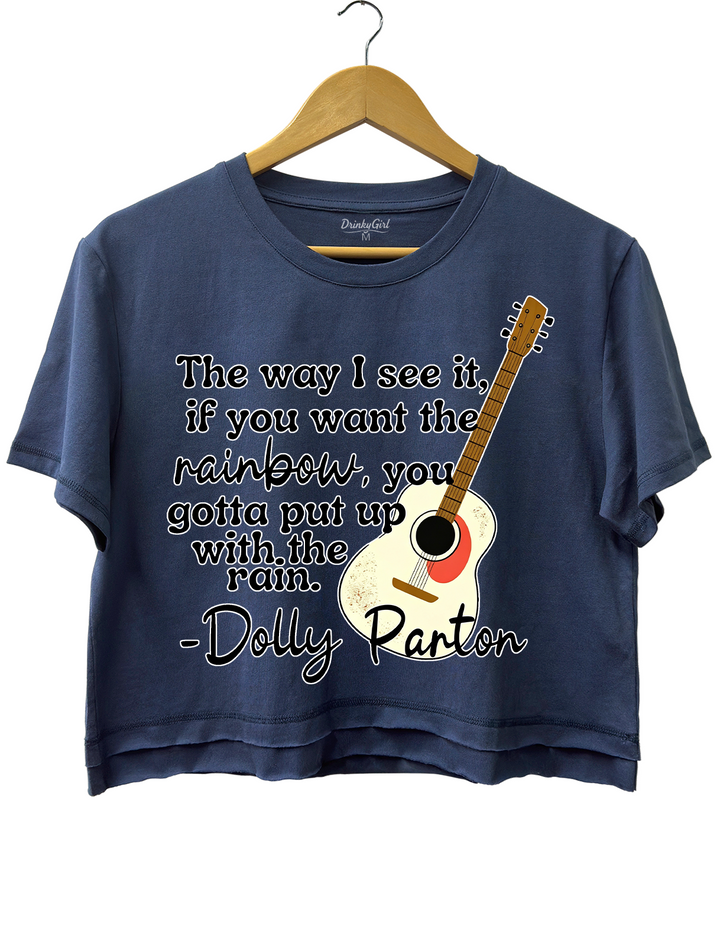 Dolly Parton Quote Crop Top