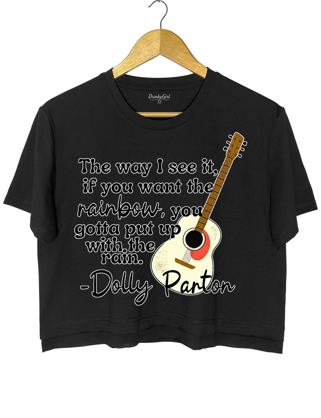 Dolly Parton Quote Crop Top