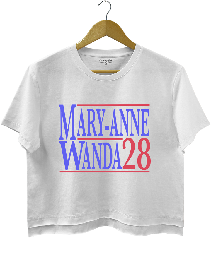 Mary Anne And Wanda for President The Chicks Best Friends Crop Top
