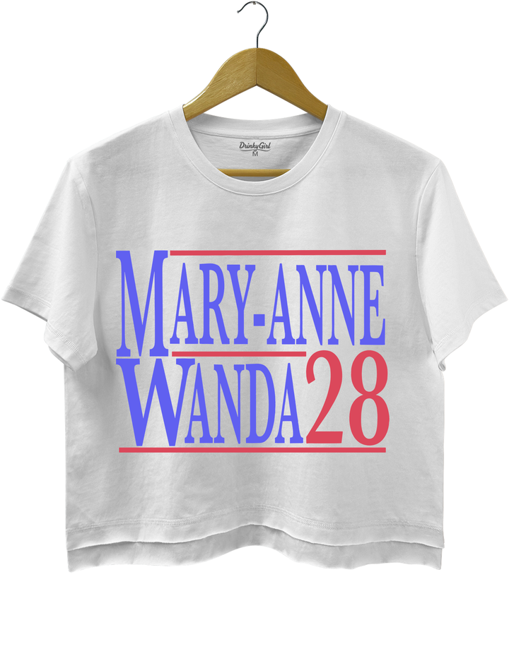 Mary Anne And Wanda for President The Chicks Best Friends Crop Top
